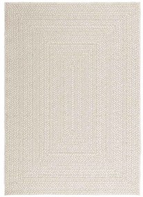 Tapete ZIZUR creme 120x170cm aspeto de juta interior e exterior