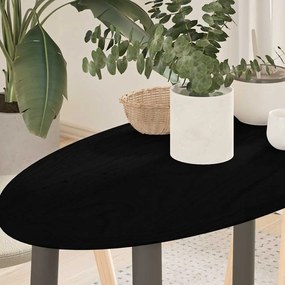 vidaXL Tampo de mesa 80x40x2 cm carvalho maciça oval castanho-escuro