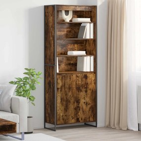 vidaXL Armários Altos 2 pcs Carvalho Fumê 60 x 36 x 300 cm