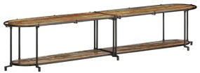 Móvel de TV 200x42x40 cm madeira recuperada maciça