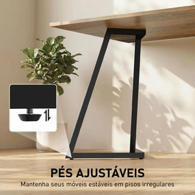Conjunto de 4 Pernas de Mesa Quadradas (TAMPO NÃO INCLUIDO) Industriais para Móveis com Pés Ajustáveis 43x3x72 cm Preto