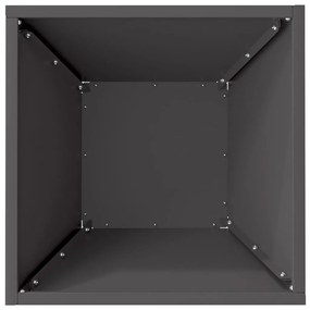 Vaso de Plástico 5 pcs Preto 35 x 35 x 15 cm Aço