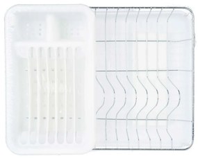 Escorredor de Louça Branco Metal Plástico 43,5 x 11 x 33,5 cm (4 Unidades)