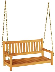 Banco de Balanço de Jardim para 2 Pessoas 110x56x58 cm Madeira Sólida