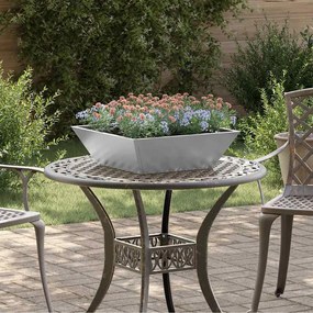 Bowl de Jardim , kit com 5 plantadores de 50x50x15 cm feitos de aço ga