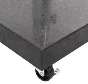Base de guarda-sol quadrada granito 30 kg preto