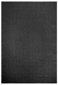 Tapete ZIZUR antracite 200x290 cm aspeto juta interior exterior
