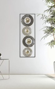 PAINEL ANEL DE FERRO 3D  CM 31X3X89,5 CORES MISTURADAS