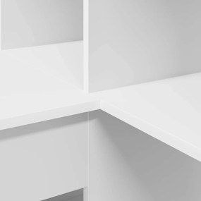 Secretária de canto Branco Standard Madeira engenheirada e MDF