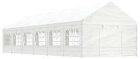 Tenda de Eventos com telhado 13,38x4,08x3,22 m polietileno branco