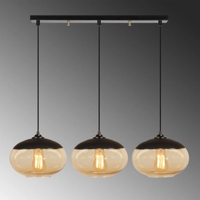 Chandelier Camini – Preto – 75 x 25 cm