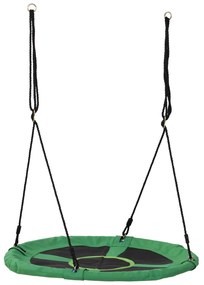 HOMCOM  baloiço de criança de 3-12 anos tecido oxford para jardim carga 100kg verde