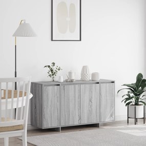 Buffet Cinzento Cinza Sonoma Madeira de Engenharia 135 x 41 x 75 cm
