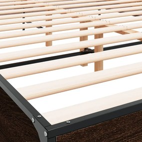 Estrutura de cama 150x200cm derivados madeira/metal