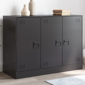 Aparador 99x39x73 cm aço preto
