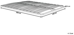 Estrado de 48 ripas 140 x 200 cm COMBOURG Beliani