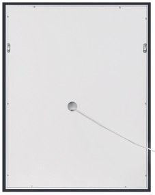 Espelho de parede prateado com iluminação LED 70 x 90 cm MARTINET Beliani