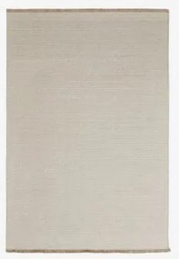 Tapete Retangular Em Lã E Algodão Quiteria Tapioca Bege & 300 X 400 Cm - Sklum