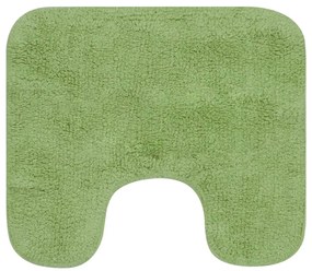 Conjunto tapetes de casa de banho 3 pcs tecido verde