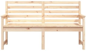Banco de jardim 159,5x48x91,5 cm madeira de pinho maciça