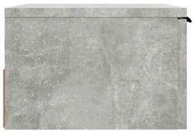 Mesas de cabeceira parede 2 pcs 34x30x20 cm cinza cimento