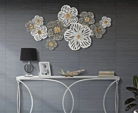 PAINEL DE FERRO 3D DE PAREDE LORY CM 140X10X74,5 MULTICOLOR