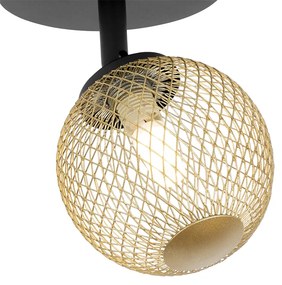 Projetores preto com dourado ajustável - Athens Wire
