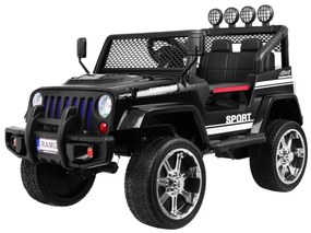 Jipe elétrico para Crianças NEW Raptor DRIFTER 4 x 4, 12V Rodas Espuma EVA, Assento couro Preto