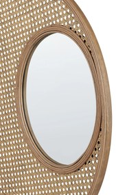 Espelho de parede redondo em rattan cor natural ⌀ 60 cm PALAU Beliani