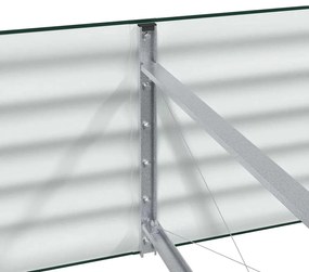 Cama Elevada de Jardim Verde vidaXL 400x80x44 cm em Aço Galvanizado