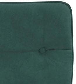 Cadeiras de jantar 2 pcs veludo verde-escuro
