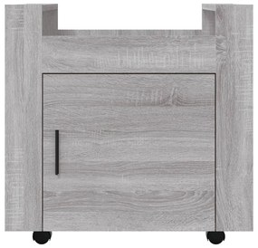 Trólei secretária 60x45x60 cm derivados madeira sonoma cinza