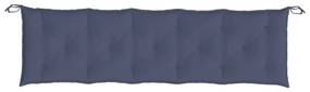 Almofadões banco jardim 2 pcs 180x50x7cm oxford azul-marinho