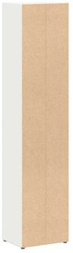 Armários para CD 2 pcs 21x16x93,5 cm contraplacado branco