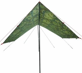 Lona de campismo 462x306x211 cm impermeável camuflagem