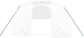 Estufa com estrutura de aço 24 m² 8x3x2 m branco