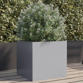 vidaXL Vaso/floreira 42x40x39 cm aço galvanizado prateado