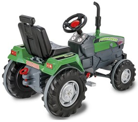 Tractor a pedais para crianças Power Drag Verde
