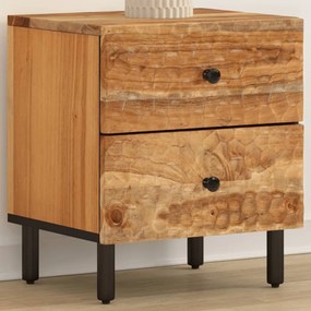 Mesa de cabeceira 40x33x46 cm madeira de acácia maciça