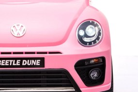 Volkswagen Beetle Carro eletrico Infantil 12V Rosa