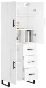 Armário alto 69,5x34x180 cm derivados de madeira branco