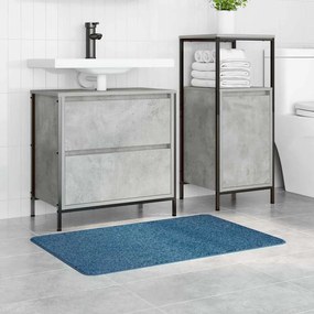 Tapete de Banho Retangular Azul 60x90 cm Polipropileno Antiderrapante