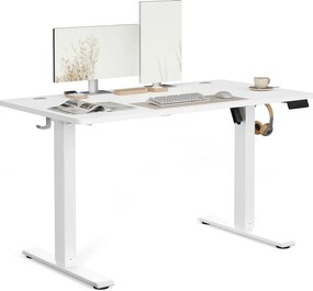 Secretária elétrica, função de memória com 4 alturas, 120 x 60 x (72-120) cm Branca