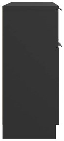Aparador 60x30x70 cm derivados de madeira preto