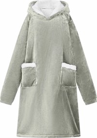 vidaXL Sweatshirt manta Cinzeto L Fleece e Flanela