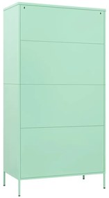 Roupeiro 90x50x180 cm aço verde-hortelã