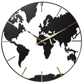 Relógio de Parede Mapa do Mundo (60 x 3,5 x 60 cm)