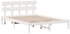 vidaXL Estrutura da Cama Castanho 140 x 200 cm Madeira de pinho maciça