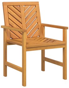 Conjunto de Lounge para Jardim de 3 Peças Madeira Sólida de Acácia