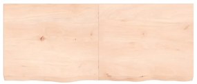 Tampo de mesa 120x50x(2-6) cm carvalho maciço não tratado